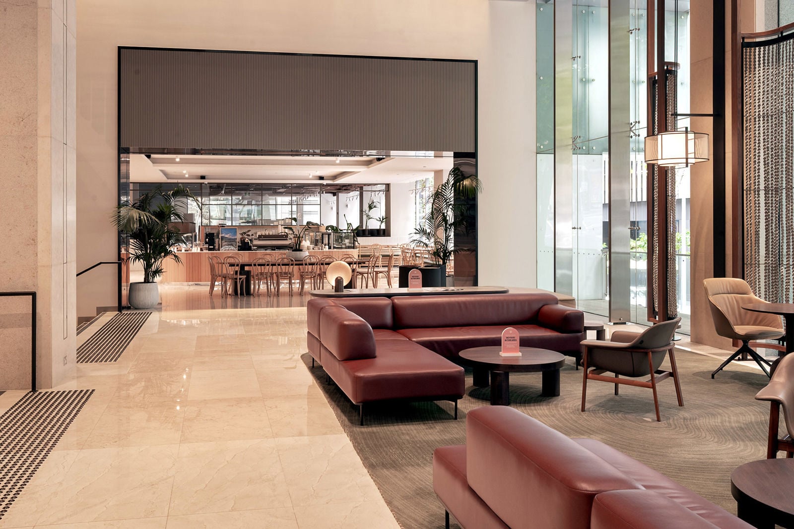 CoC coffee bar in a Melbourne building lobby