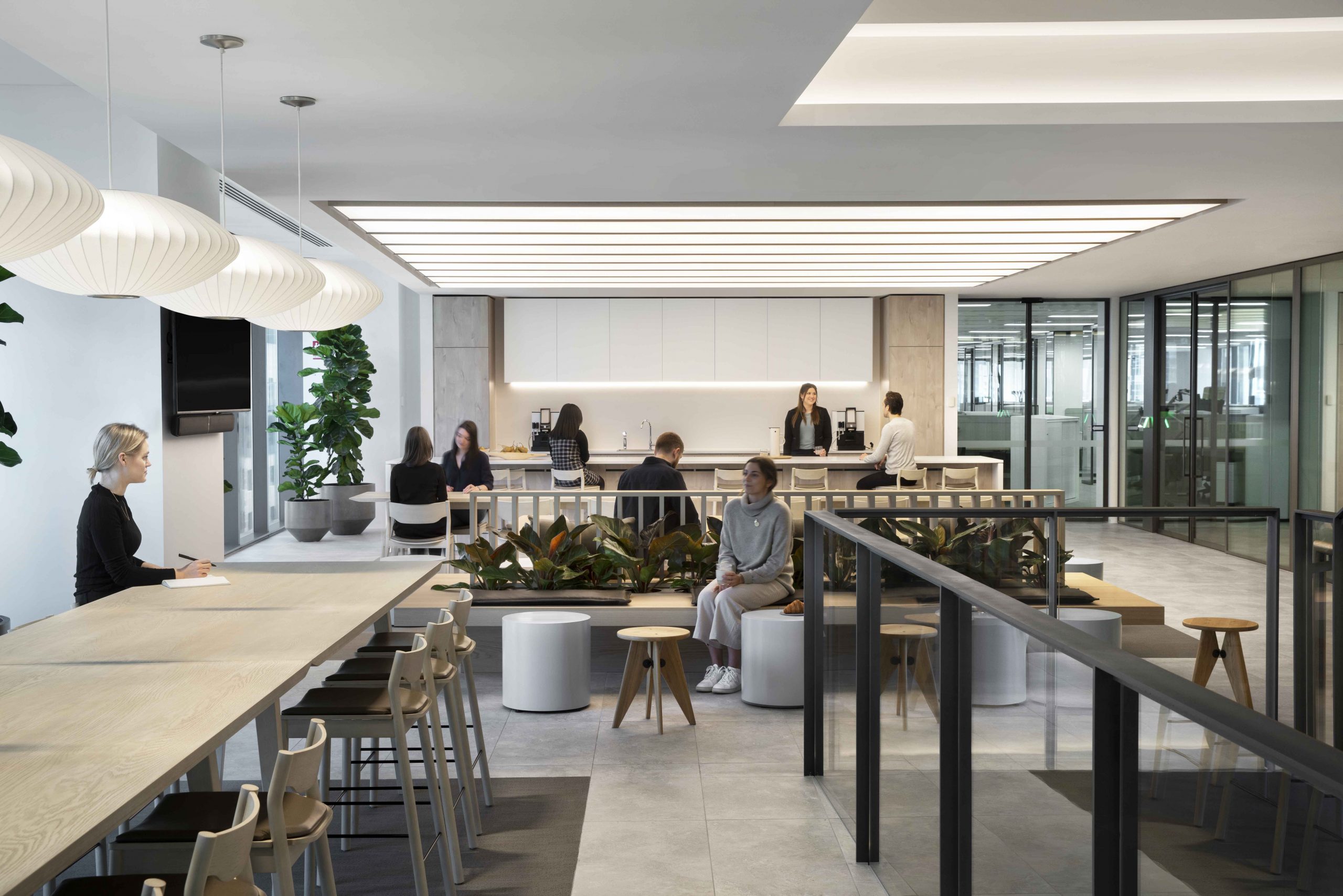 The Level 12 servery and breakout at 447 Collins Street